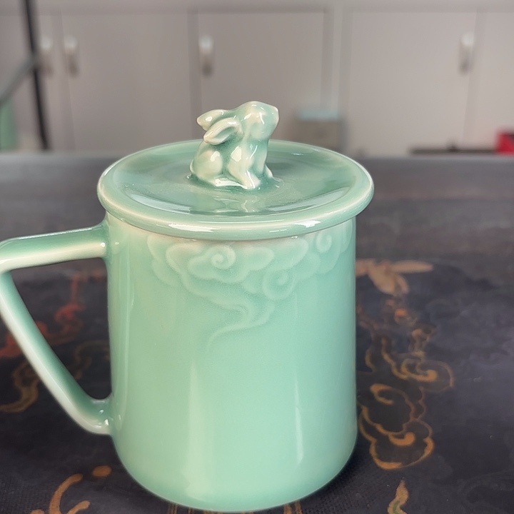 龙泉云间青瓷小米茶器