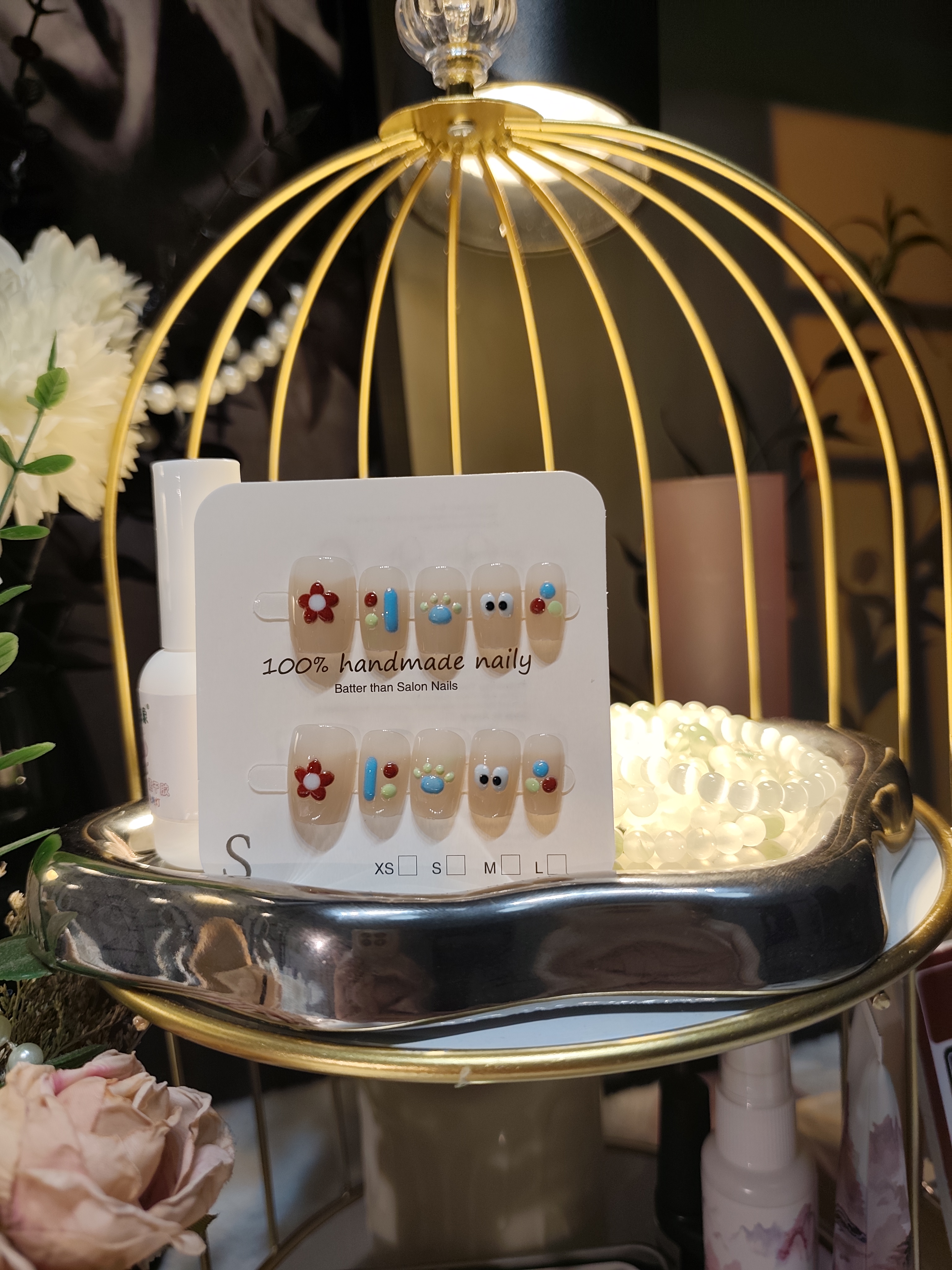 批批 10副纯手工穿戴甲高品   直播间选款   