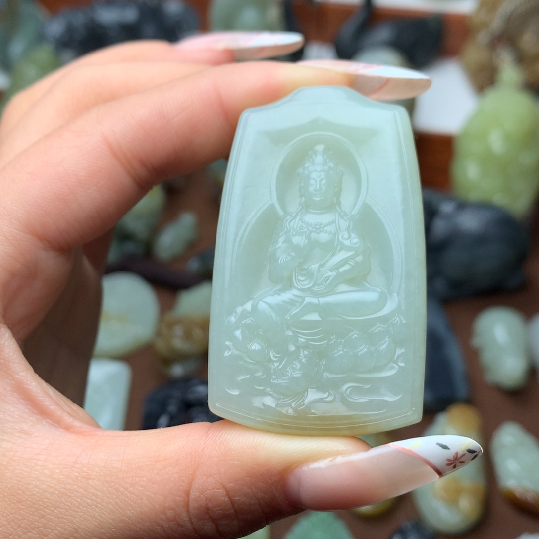 和田玉未镶嵌挂件