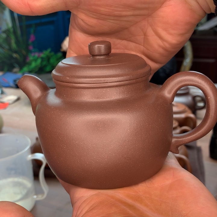 紫砂茶壶青****冬大蕴德钟，底槽清容量320cc