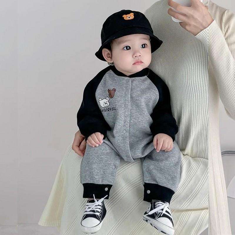 宝宝衣服春秋2025新款哈衣婴儿连体衣春装婴幼儿爬服新生儿外出服