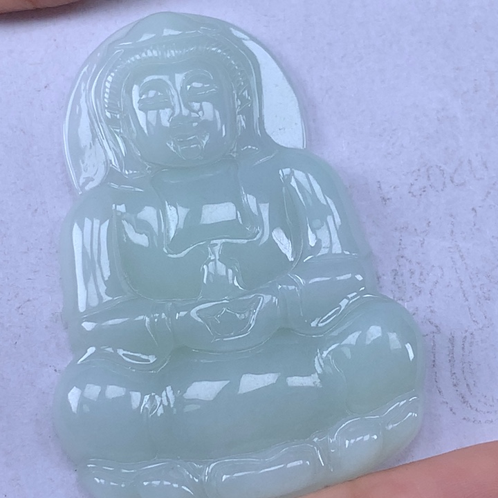 颈饰未镶嵌翡翠玉观音吊坠