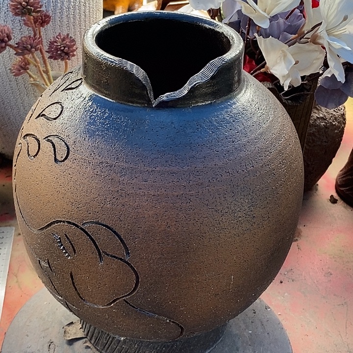 花盆紫砂瑕疵12.28无孔