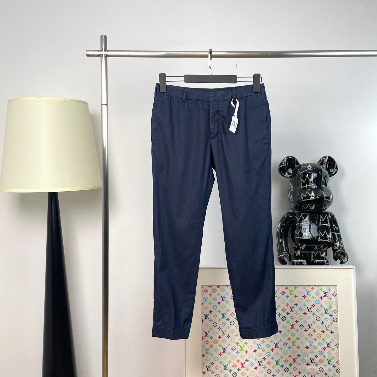 99新 Prada/普拉达 6415/PRADA 纯色直筒牛仔裤/31码/公价8000