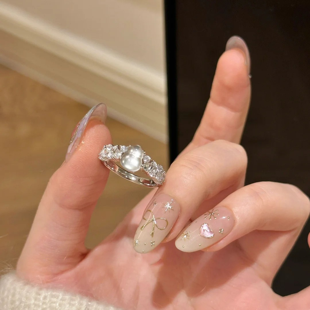 铜合金戒指 梅姐饰品25 清冷感葫芦戒指女高级感新中式戒指女