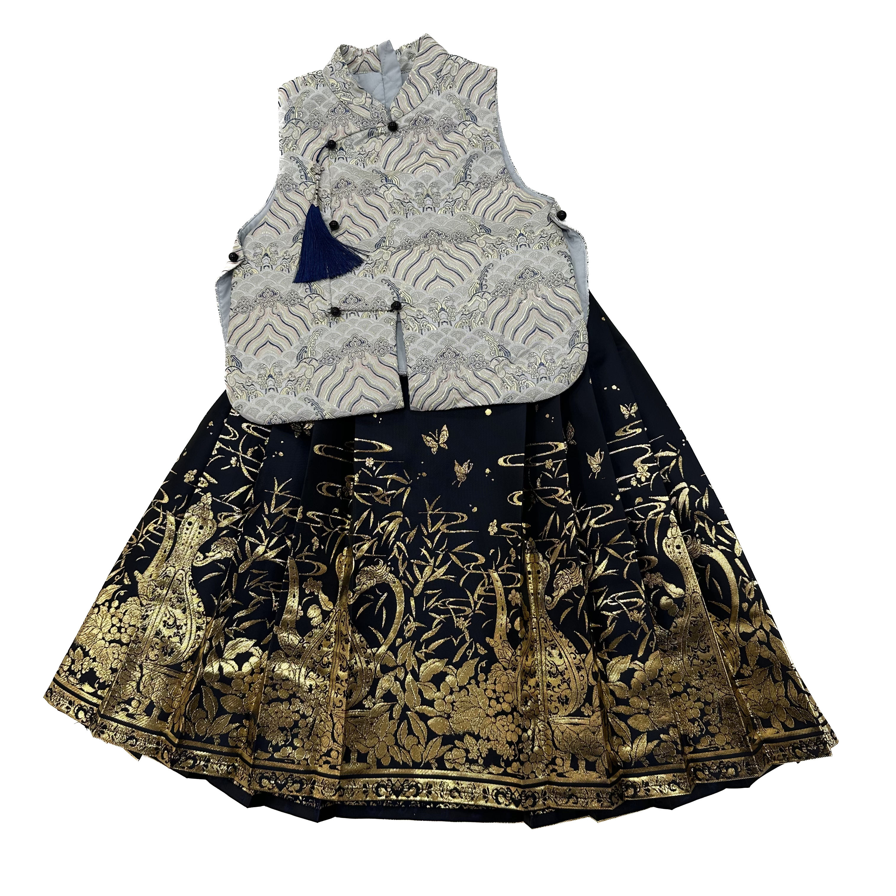 儿童童装C008170新中式套装裙