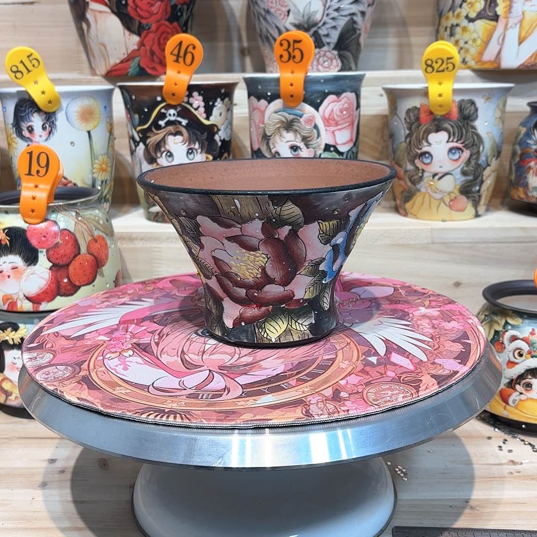 紫砂花盆手工花盆默认微瑕15/10