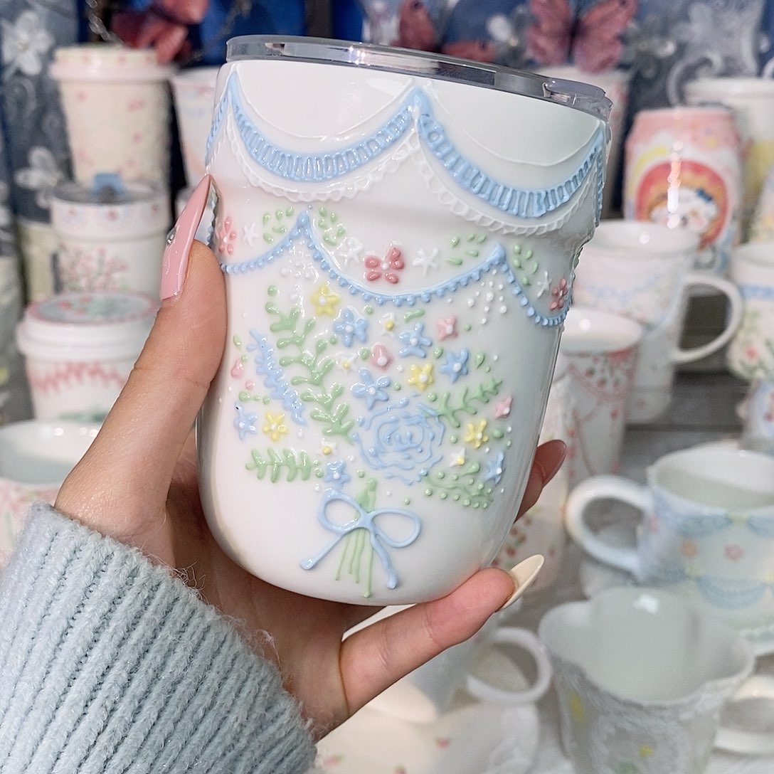 心*景德镇陶瓷手绘杯子