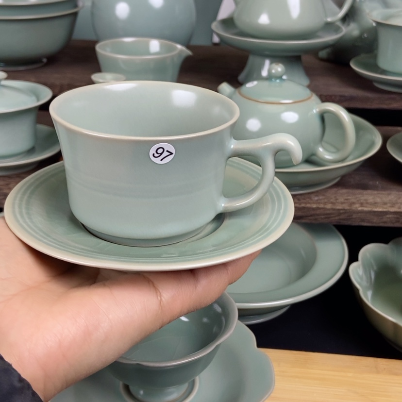 【闪购商品】咖啡杯原矿汝瓷汝瓷