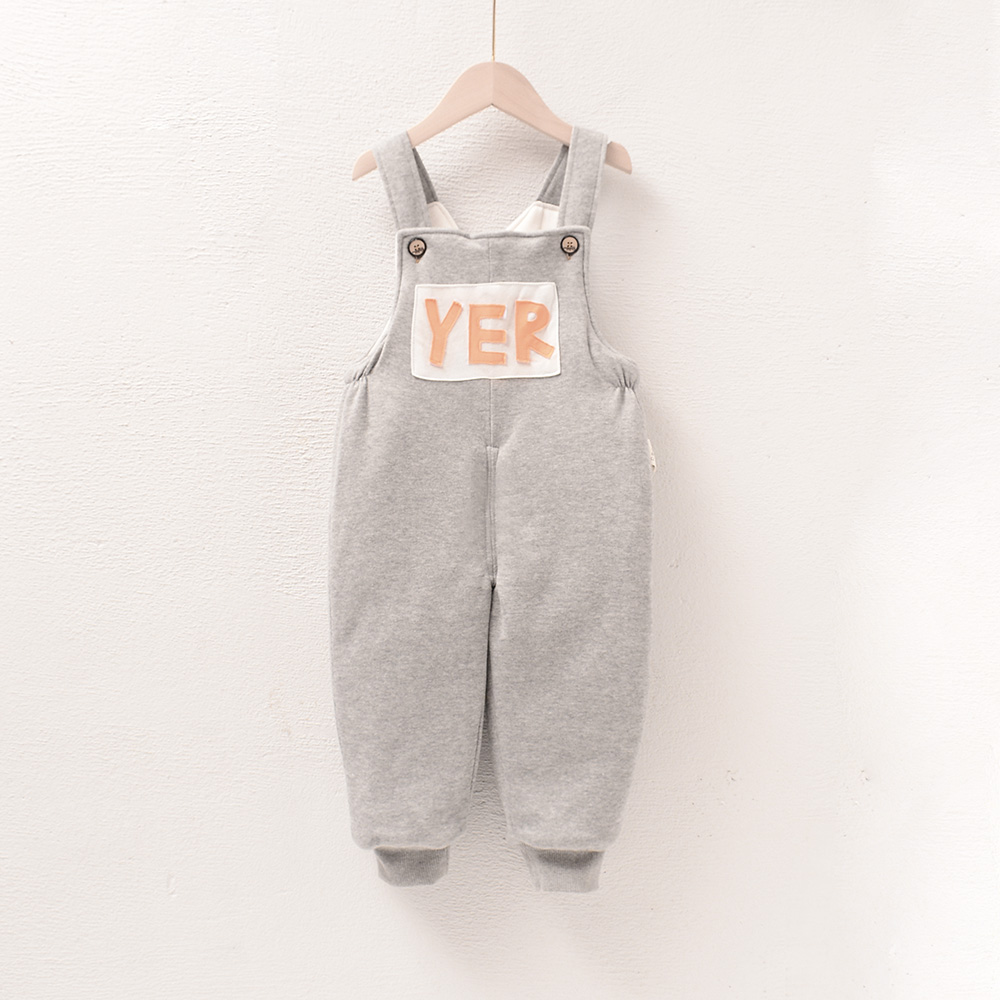 400g宝宝背带裤加棉加厚冬季0一4岁可开档男童女童宝宝冬季棉裤