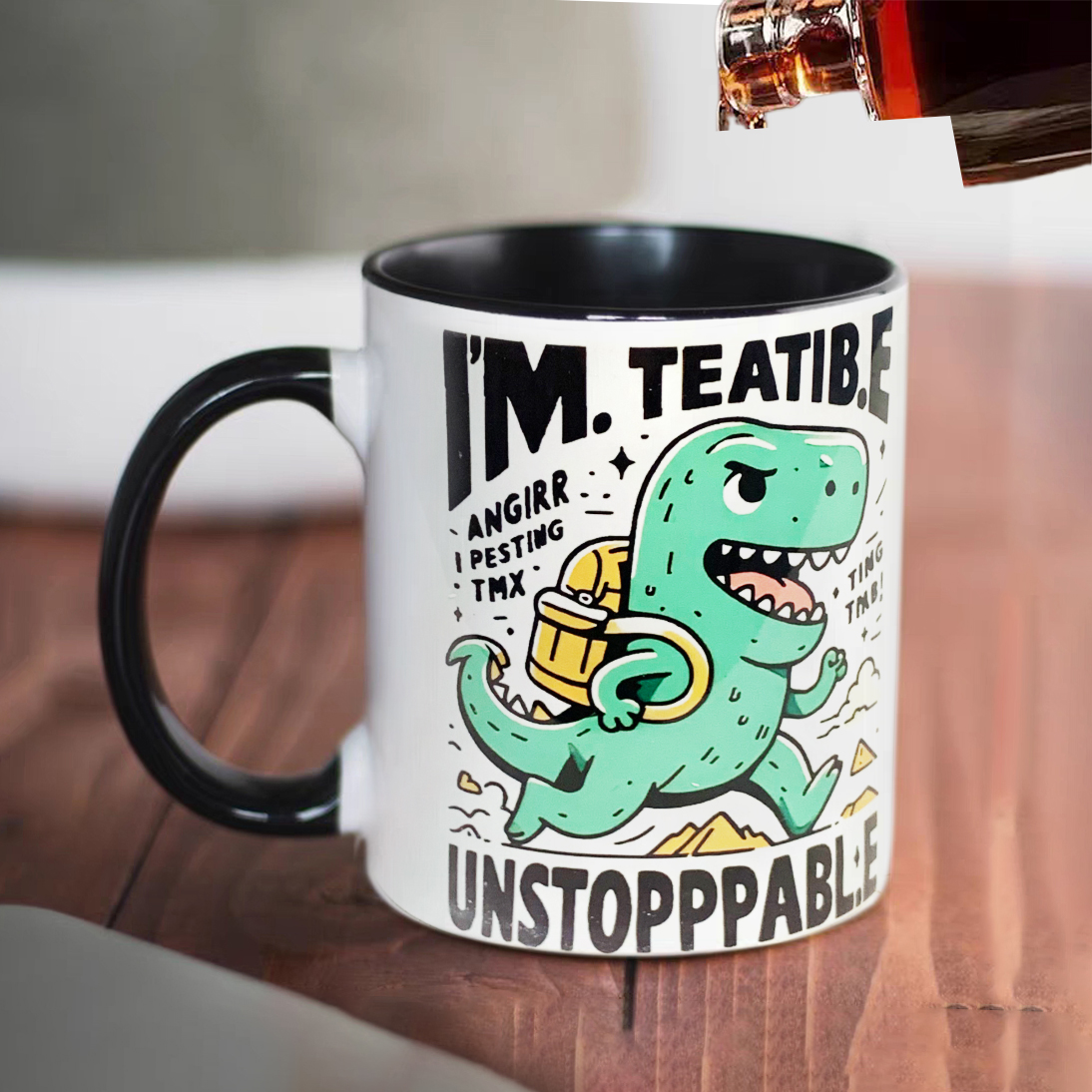 清-汤圆吖创意日常简约可爱复古马克杯5086