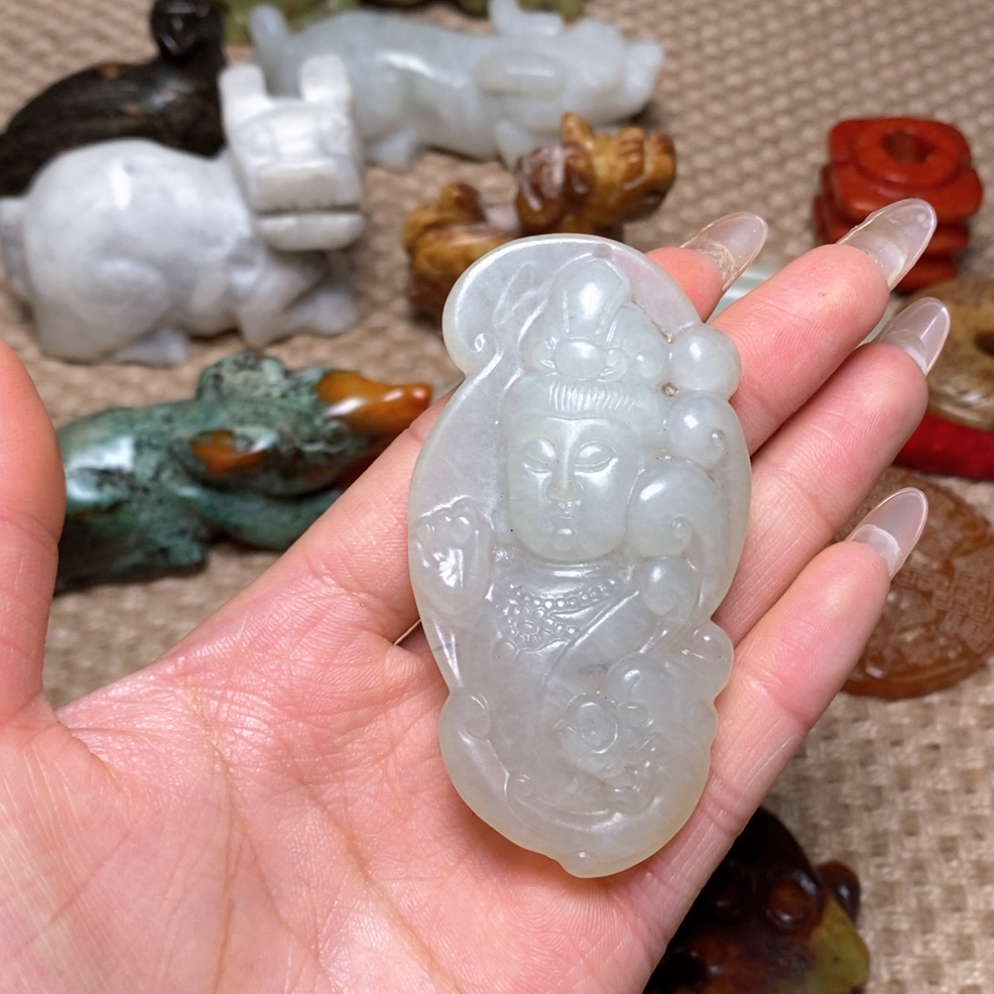 白玉菩提吊坠白玉菩提白玉菩提摆件