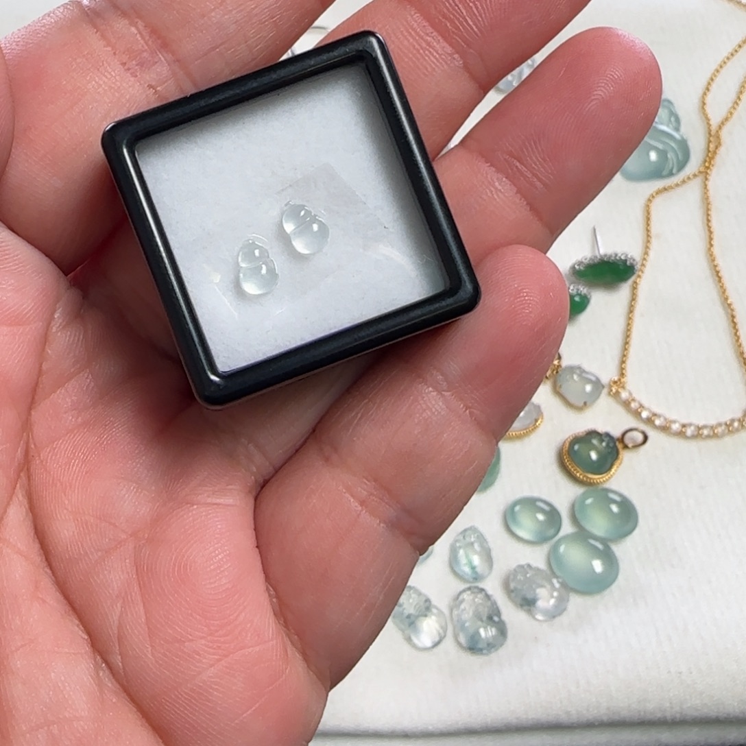 小***芽翡翠散珠葫芦翡翠