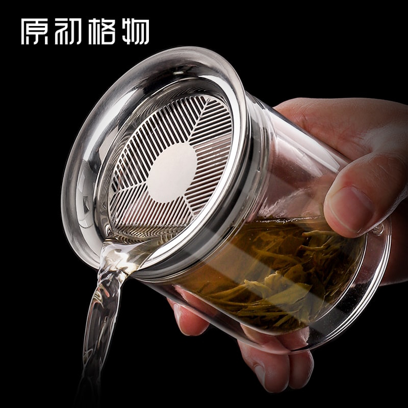 原初格物泡茶壶玻璃单壶茶水分离杯过滤茶具双层办公室泡茶神器