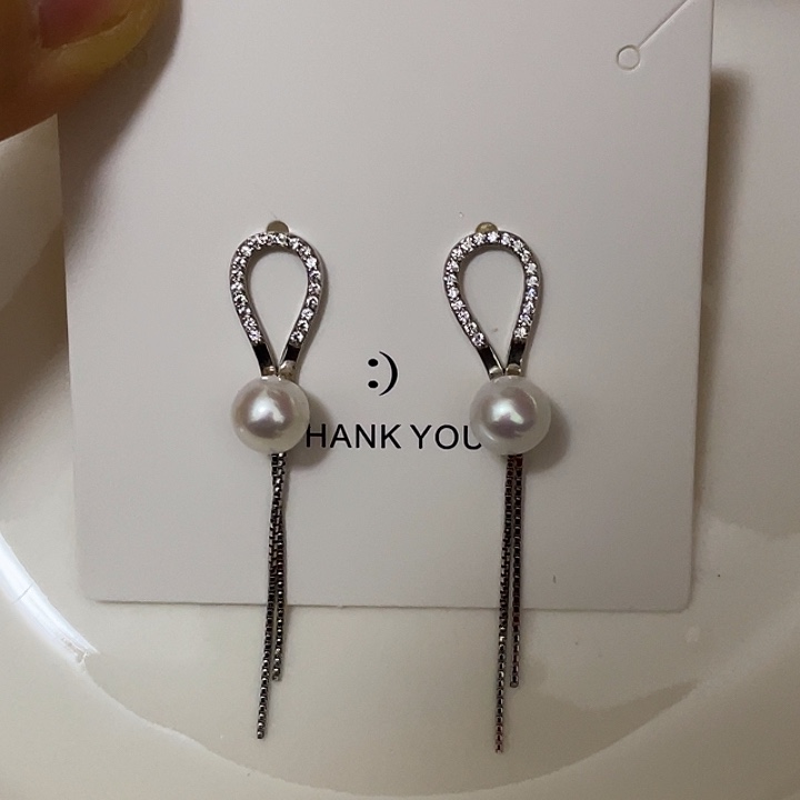 耳饰淡水珍珠银S925镶嵌