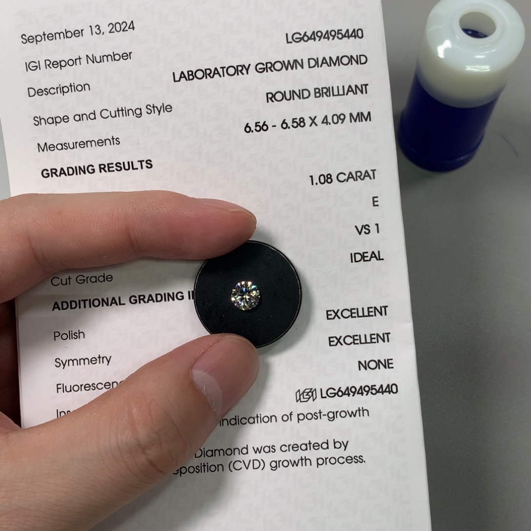 实验室培育钻石裸石未镶嵌