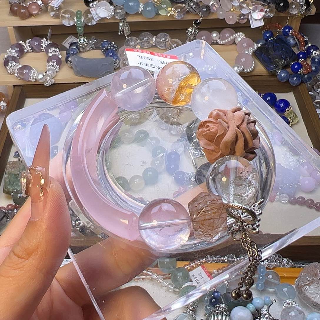 水晶手串合金v****a水晶