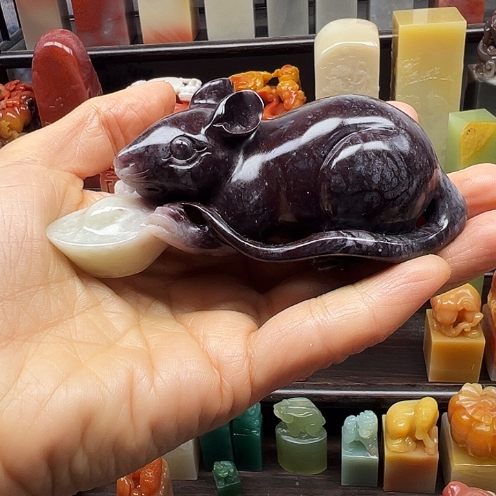 樱***米印石寿山石寿山石手工雕刻