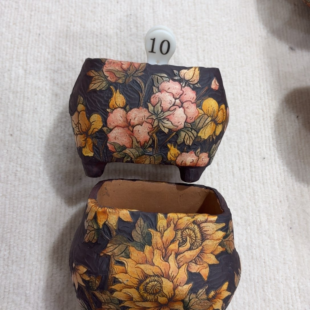 辣***姐紫砂花盆陶瓷多肉花盆精品