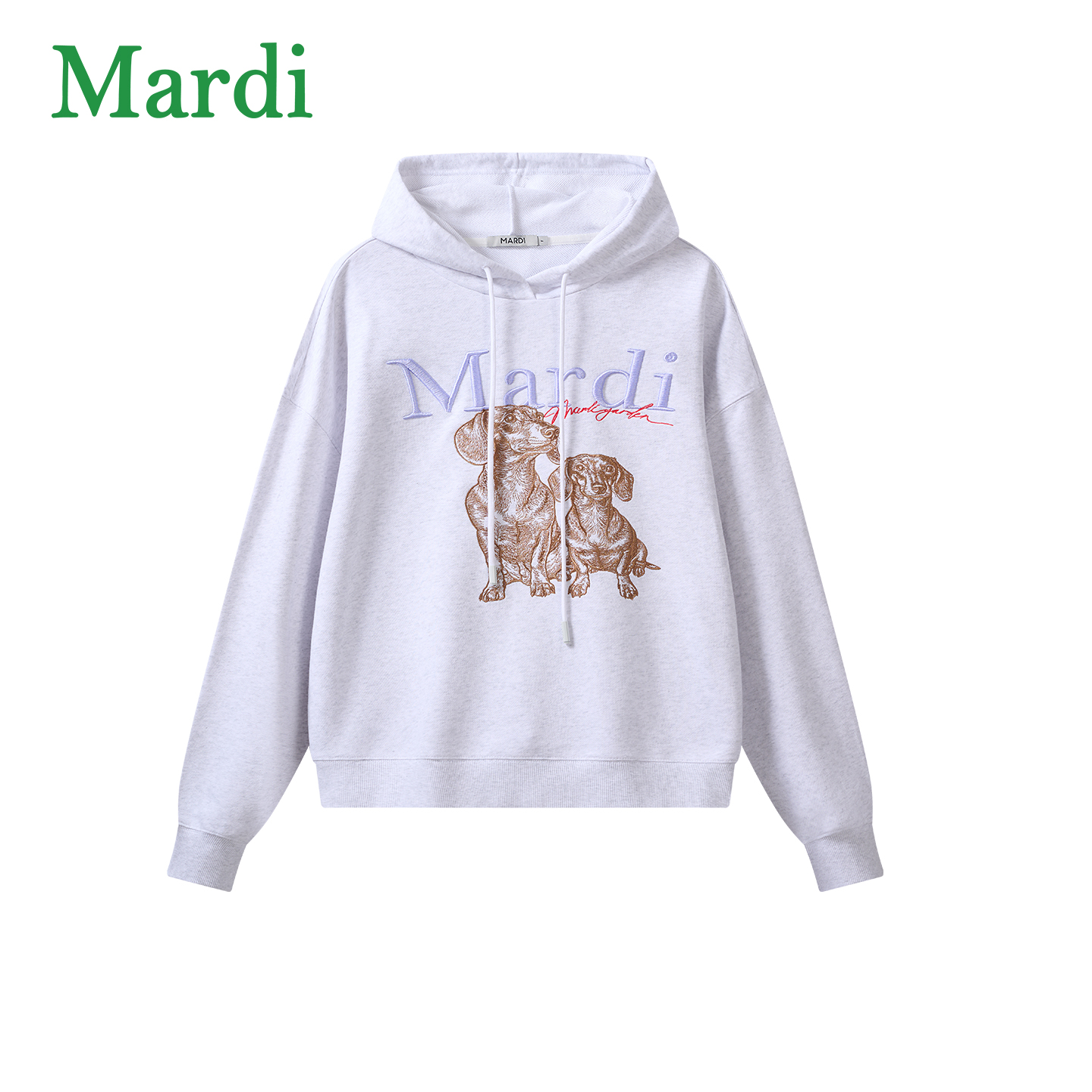 Mardi秋冬时尚百搭宽松经典小狗连帽卫衣MWY2612053