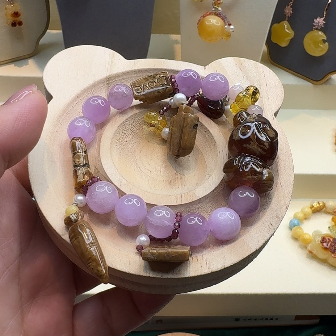 琥珀手链未镶嵌琥珀手串