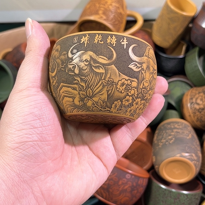 茶杯紫砂全手工紫砂主任杯