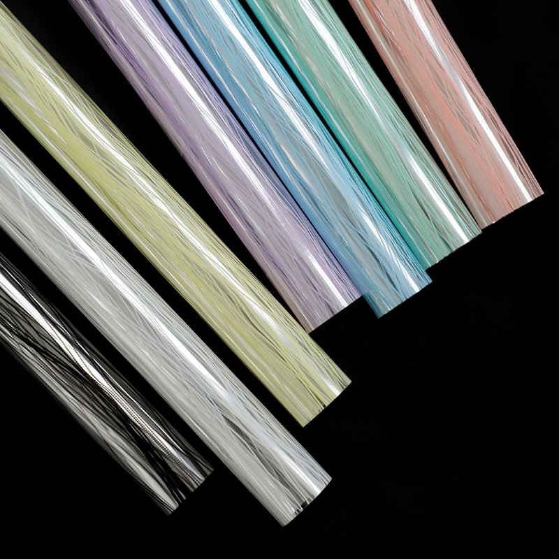 【绿萝】赛丽蒂亚水晶OPP条纹鲜花包装纸彩色果冻膜花店花艺资材