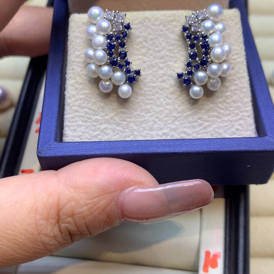 未镶嵌耳饰淡水珍珠