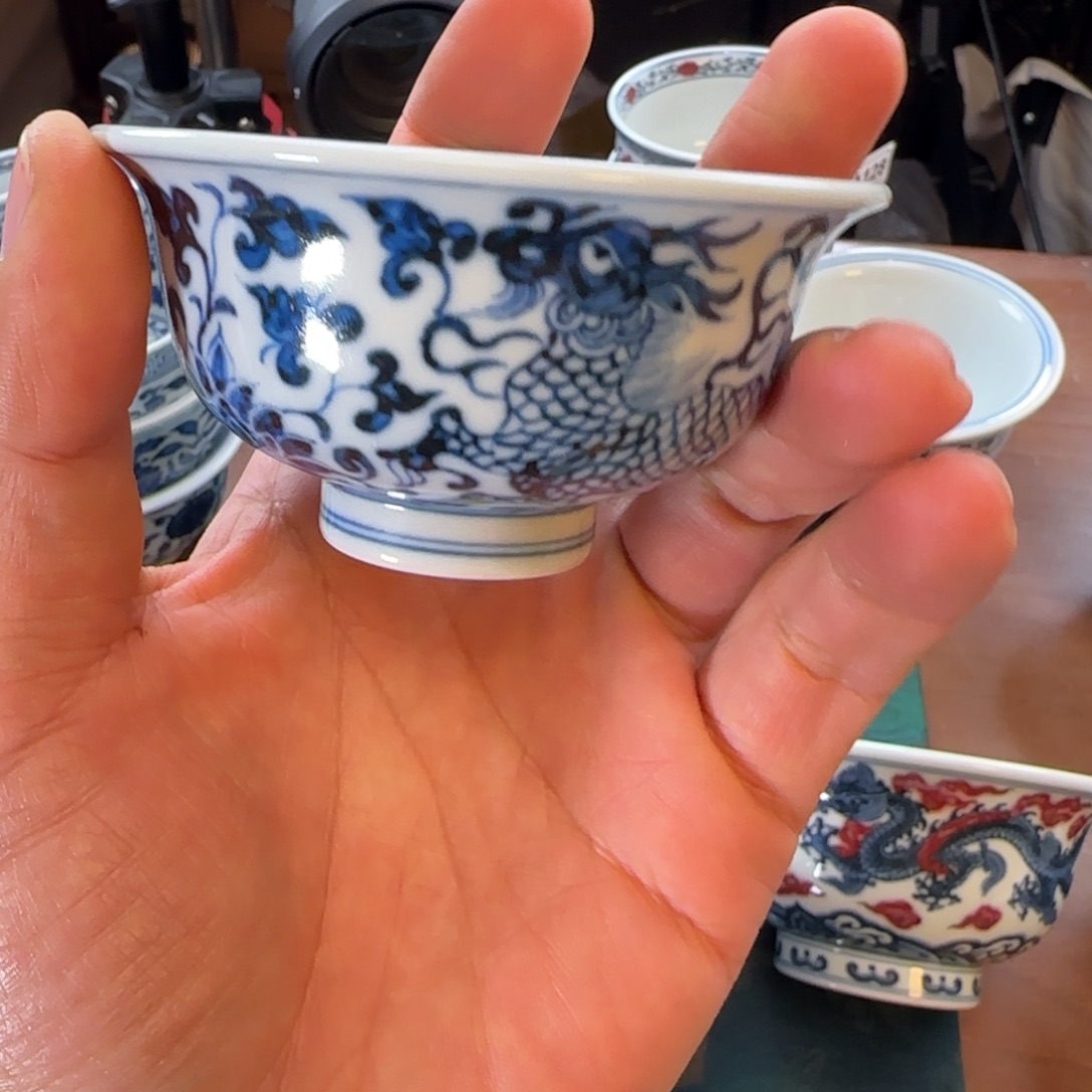 W***Y摆件陶柴窑青花麒麟
