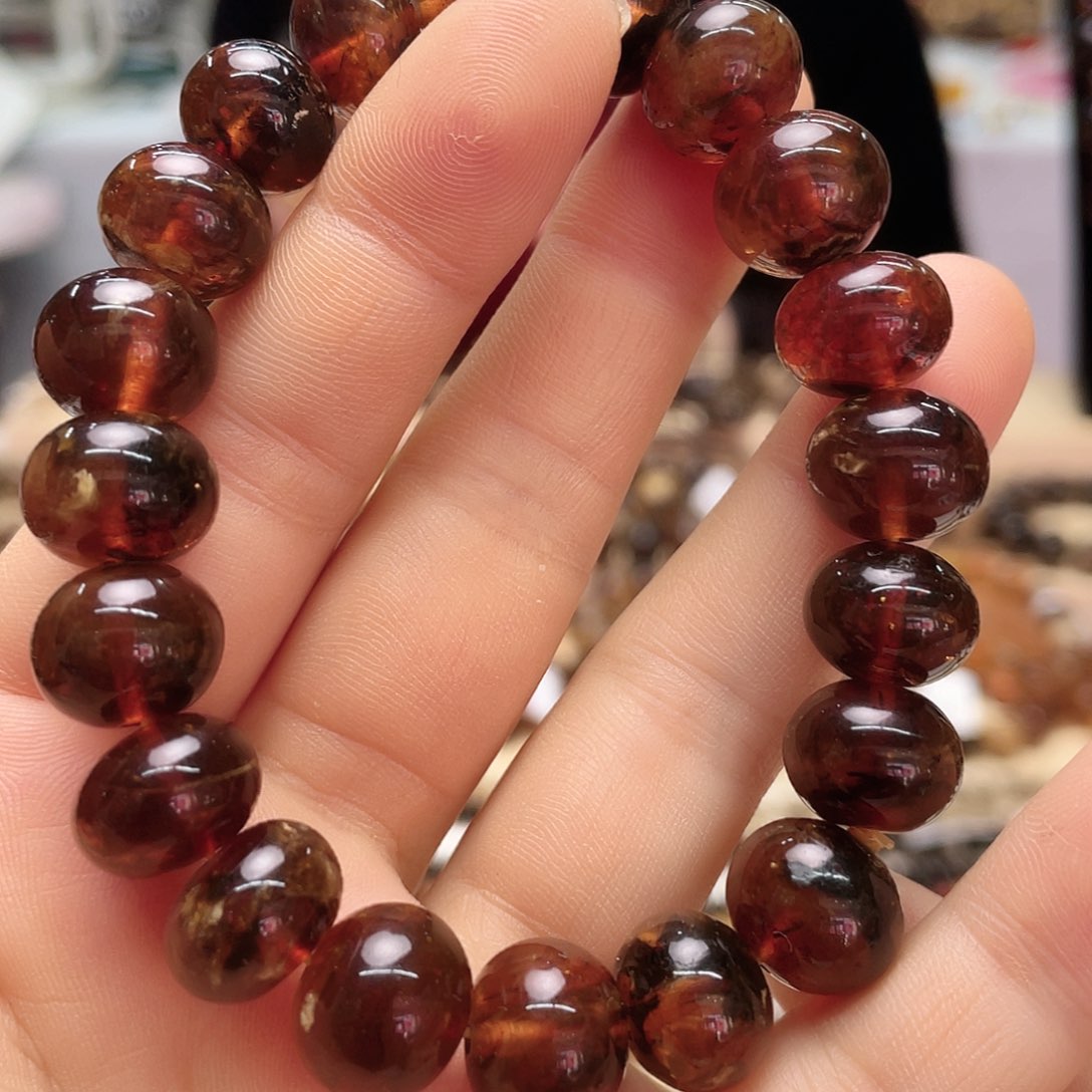 琥珀裸石未镶嵌十二