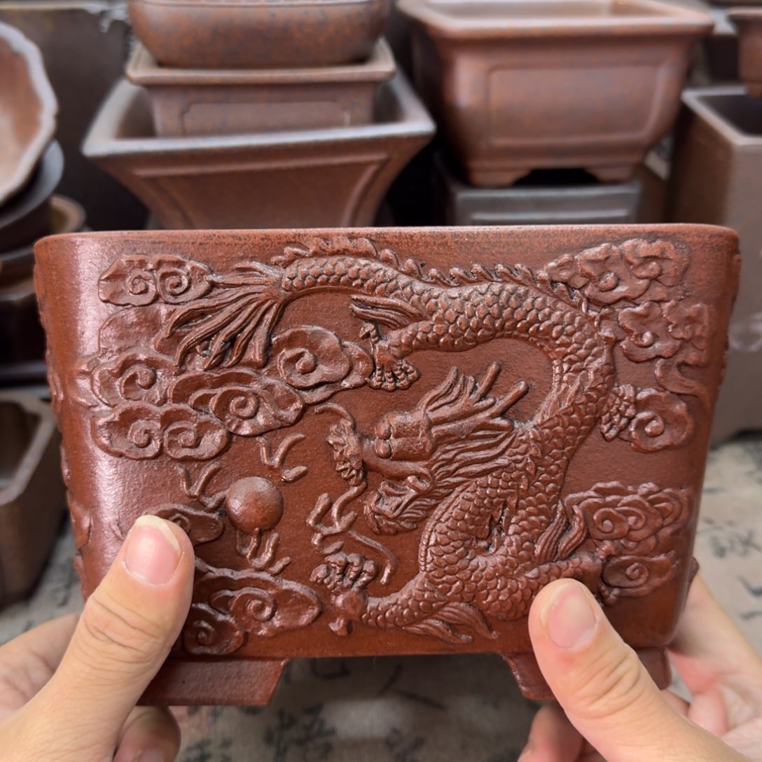 紫砂花盆81号宜兴紫砂正品19x10.5