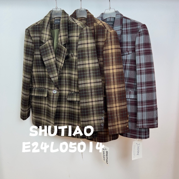 【SHUTIAO】2024秋冬：新款小众设计款外套E24L05014