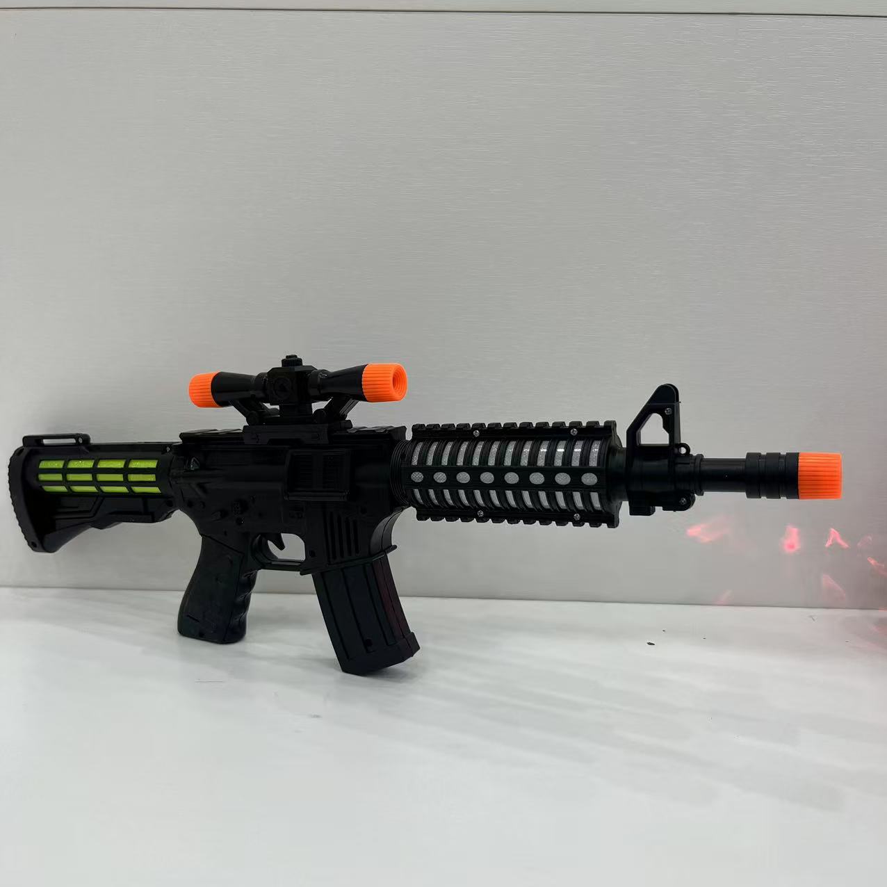 （艾）大号48公分发光电动玩具枪声光音乐冲锋枪适合玩耍t