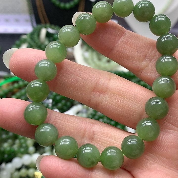 【闪购商品】和田玉手链未镶嵌9.5