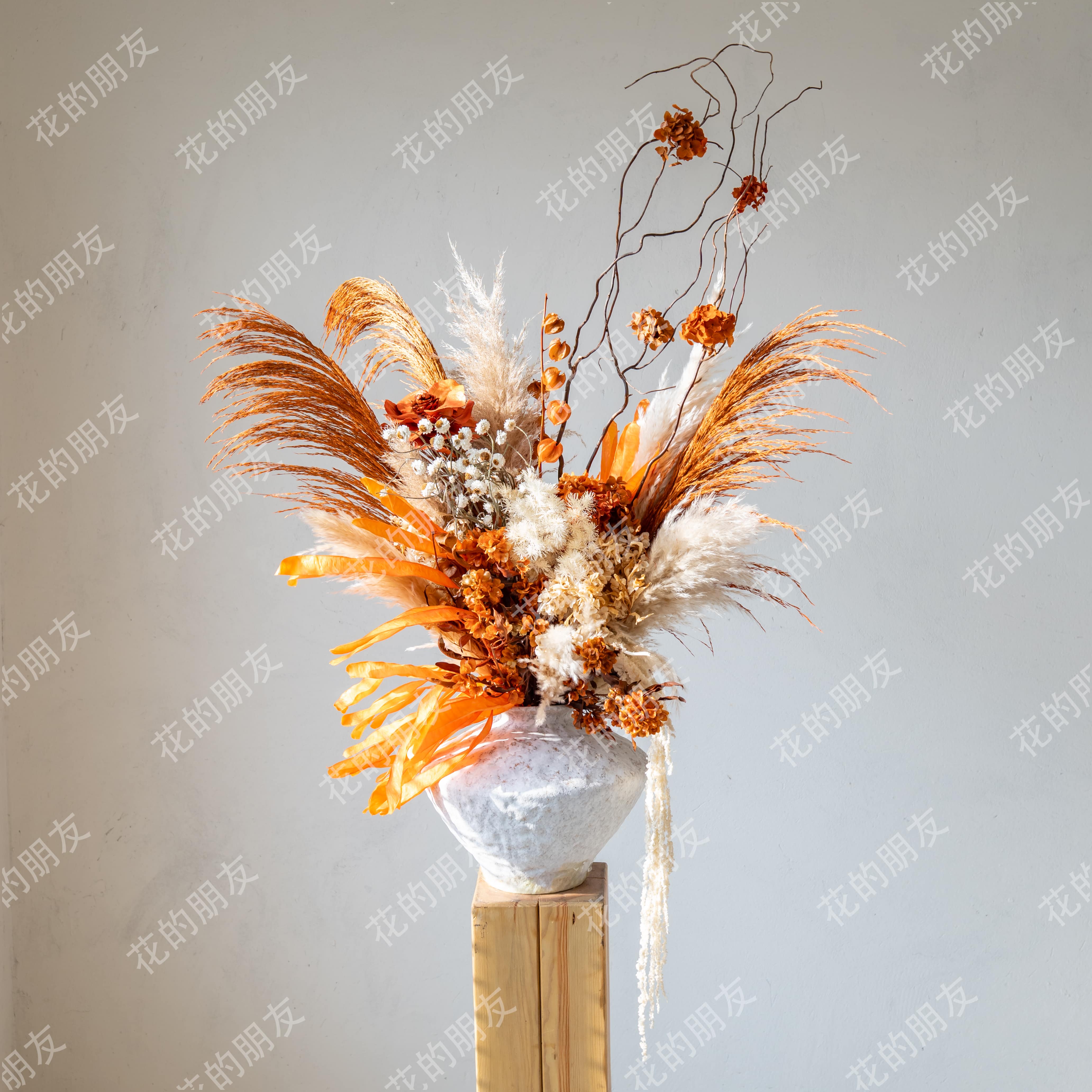 【秋香】 小众高级家居插花干花永生花花束花瓶摆件