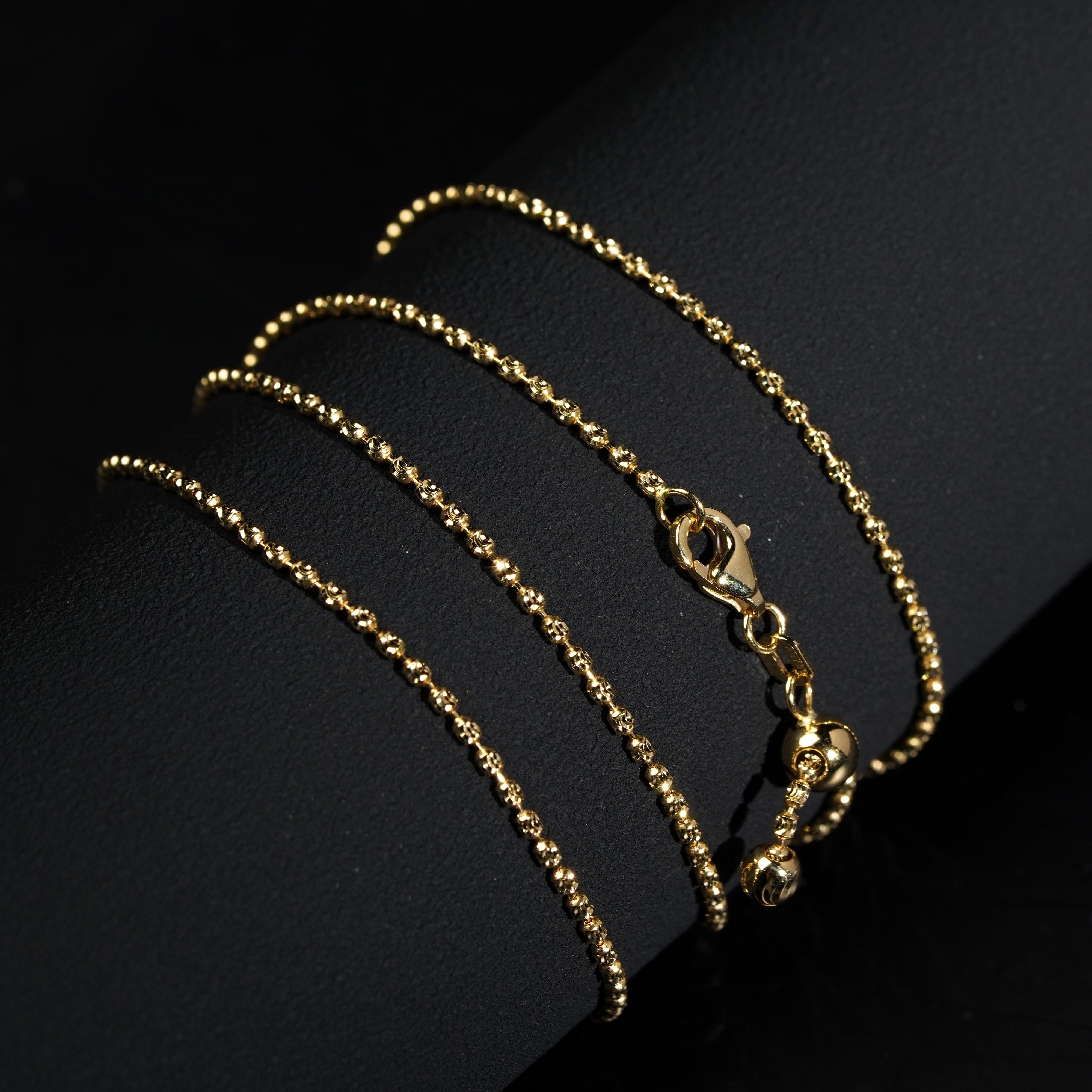 【鹿鸣】流星 |  18k金钻 石项链 K黄  6.6g 60cm Y15