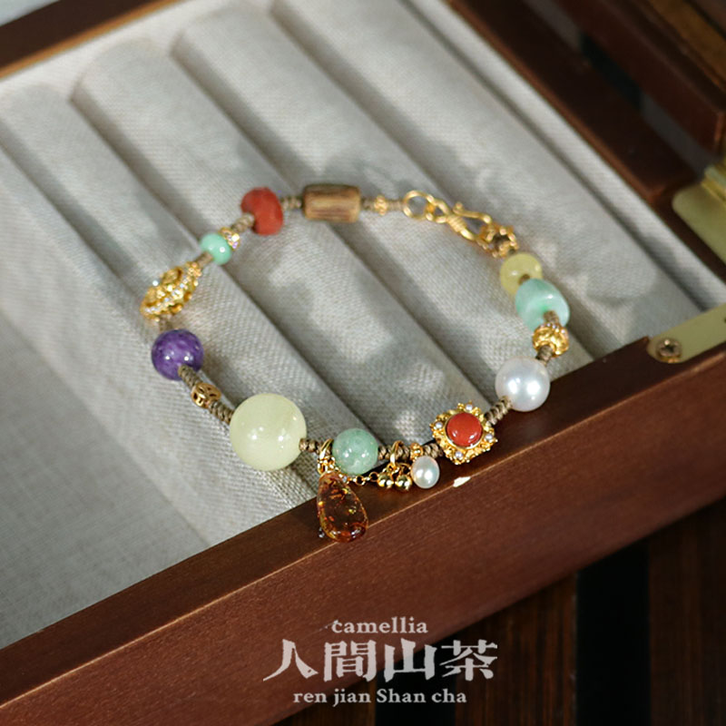 人间山茶S-1475【招财进宝】DIY款夺宝手串 多样性发货