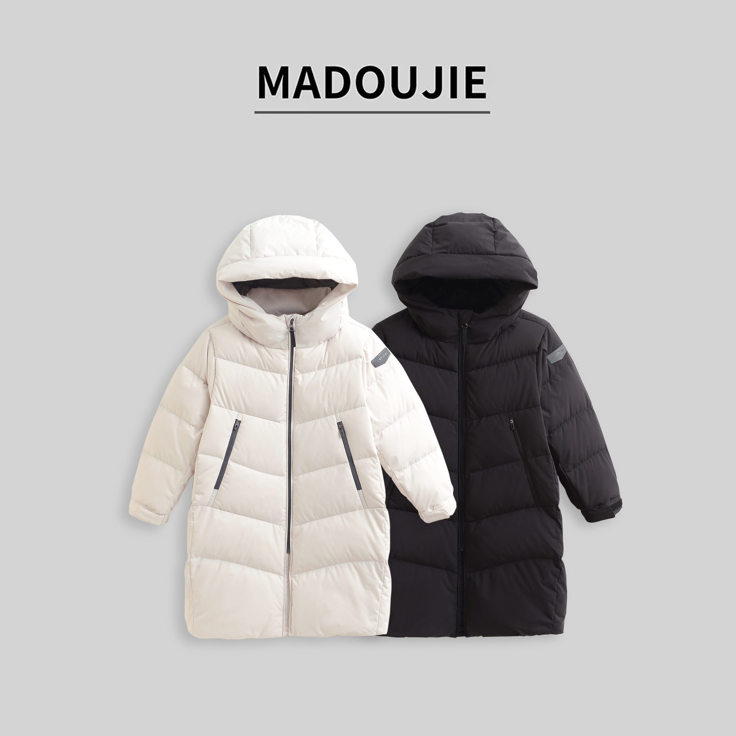 p009【拼色拉链】冬季童装新款时尚休闲宽松中大童儿童羽绒服00930