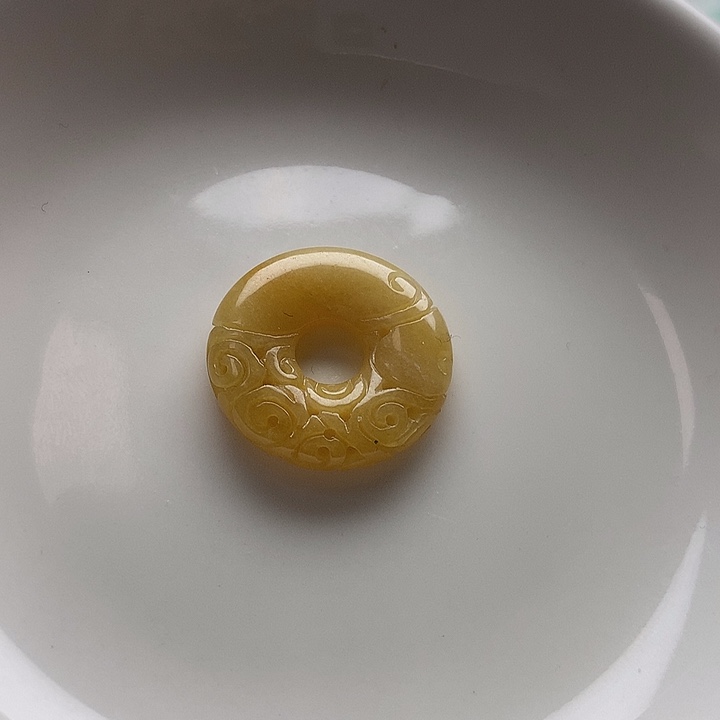 翡翠散珠长22天然色平安扣