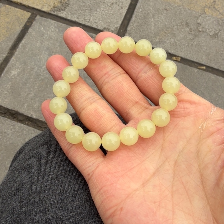 和田玉未镶嵌手链