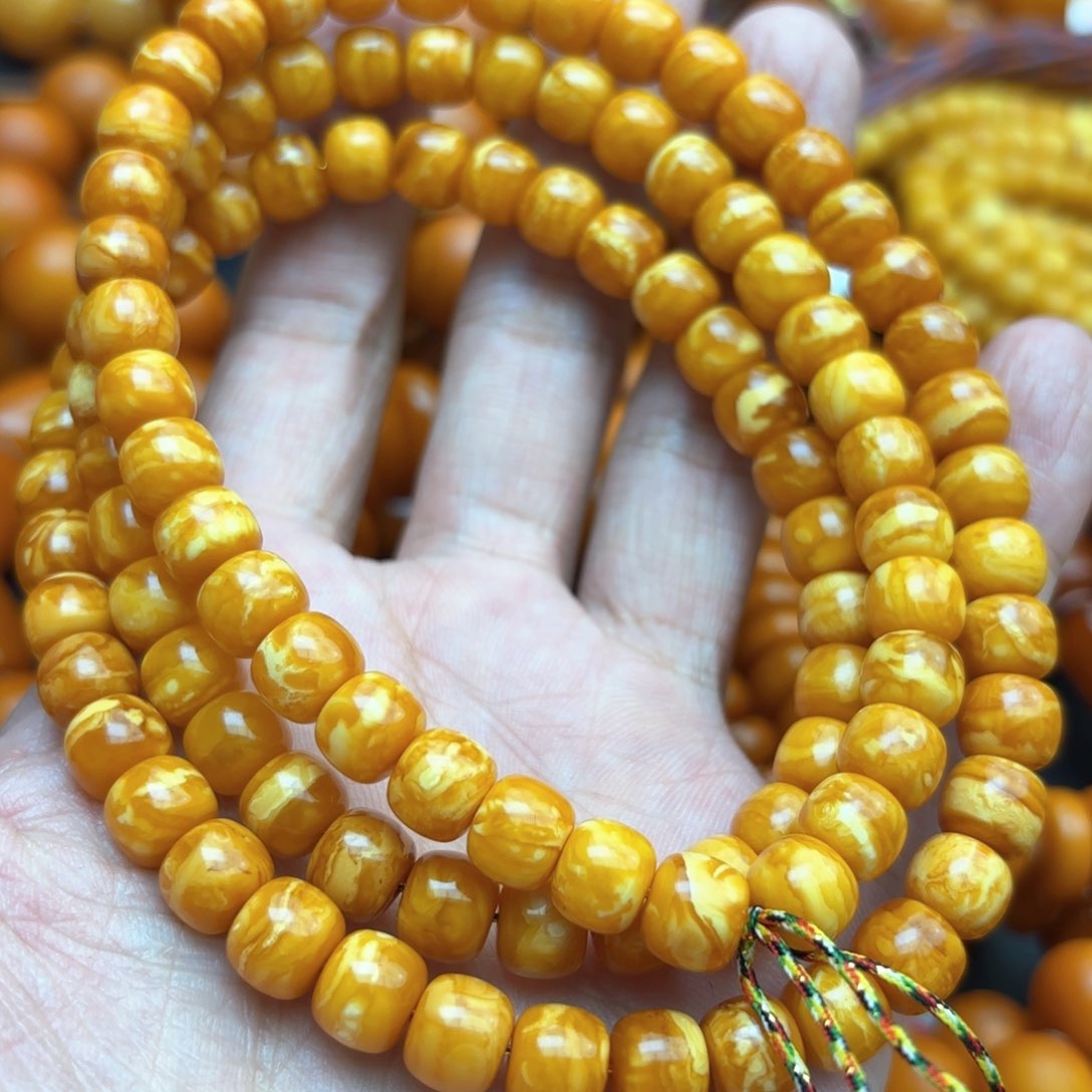 琥珀手链未镶嵌雷**巴蜜蜡