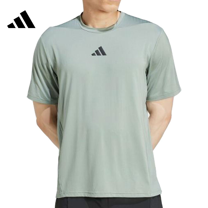 【滔搏运动】adidas阿迪男子运动短袖D4T INT. TEE针织短T恤JI8187