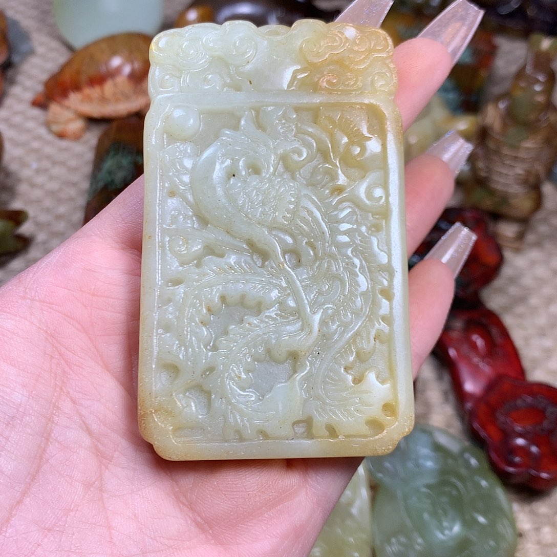 白玉菩提吊坠挂件