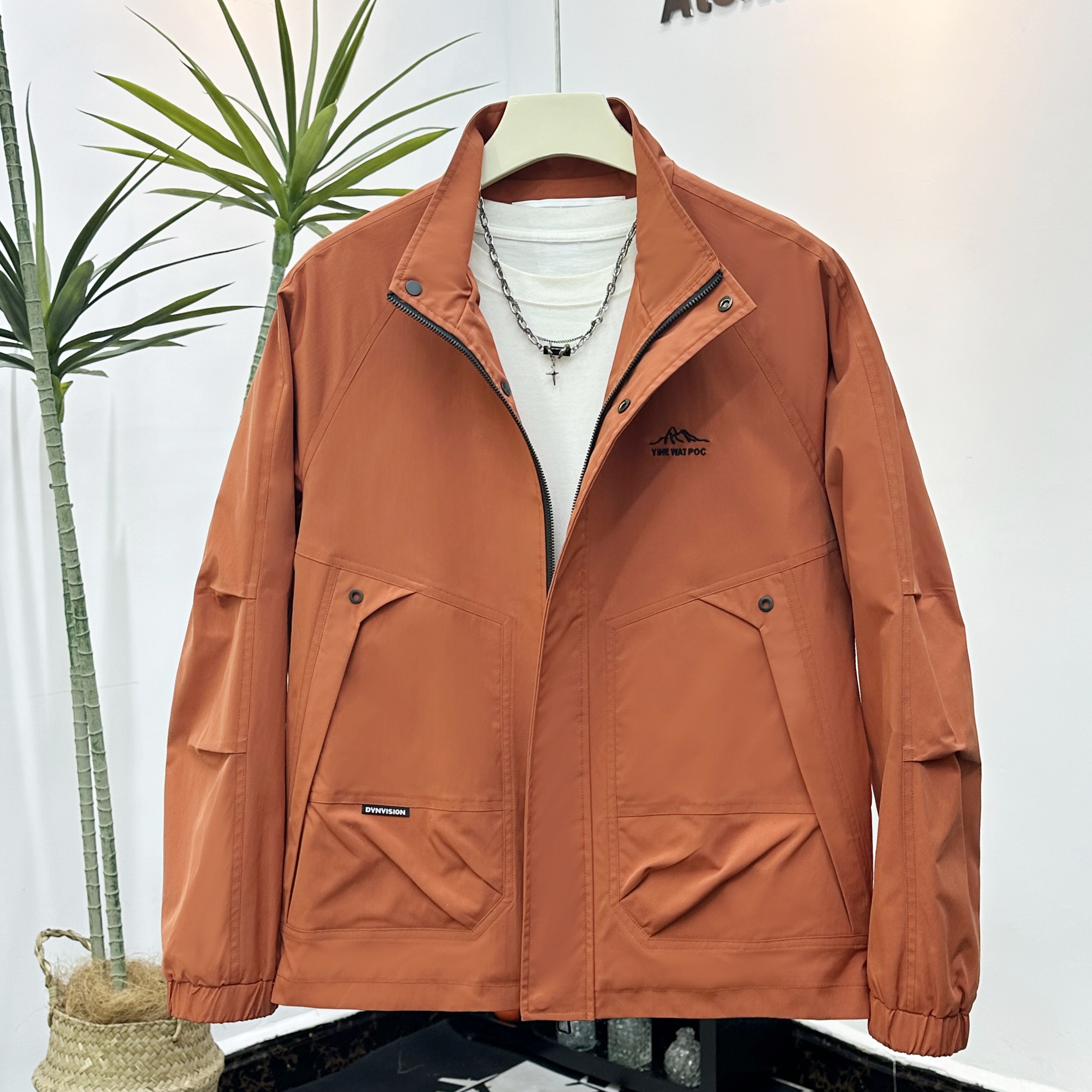 春季新款男士夹克立领休闲时尚夹克外套#82032