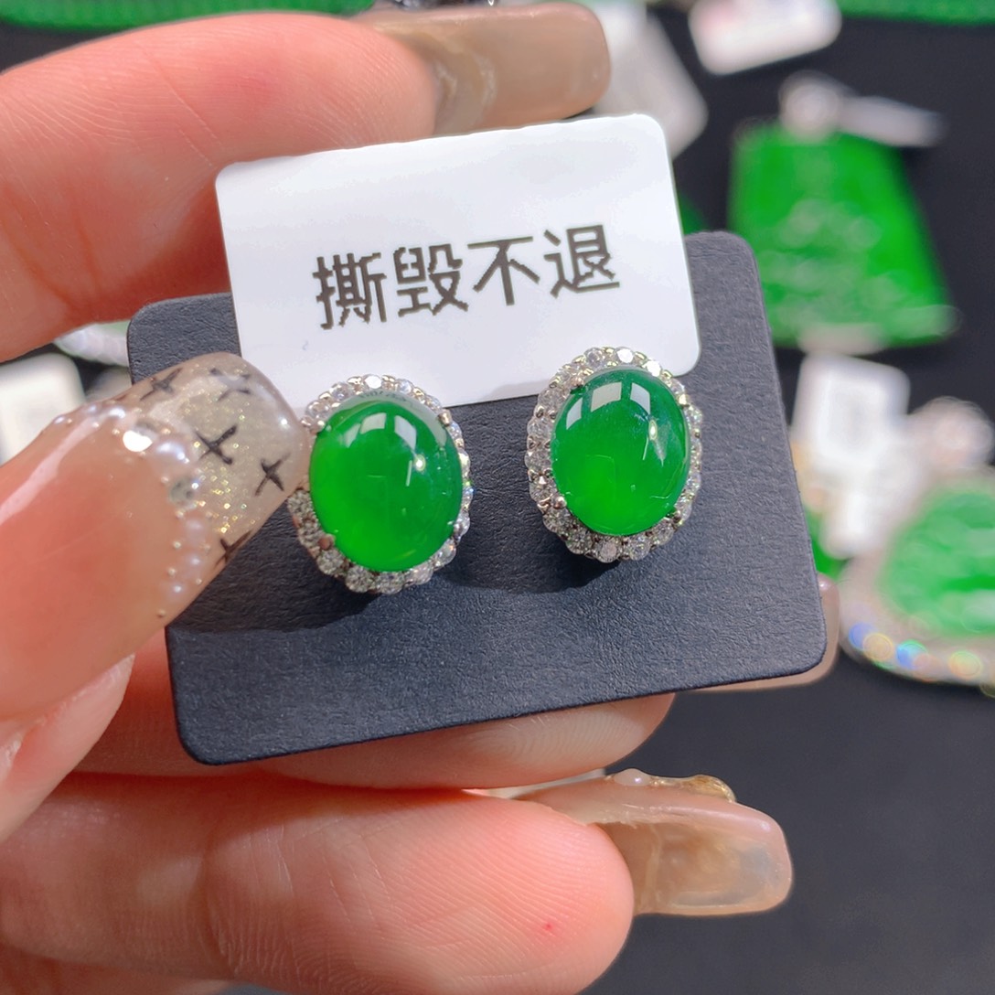 翡翠颈饰银S925镶嵌1111111111
