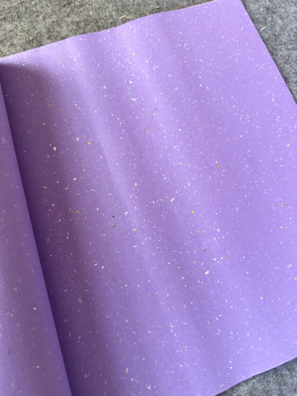 睿安堂纯手工半生熟檀皮四尺四开（34✖️69CM）50张仙女紫