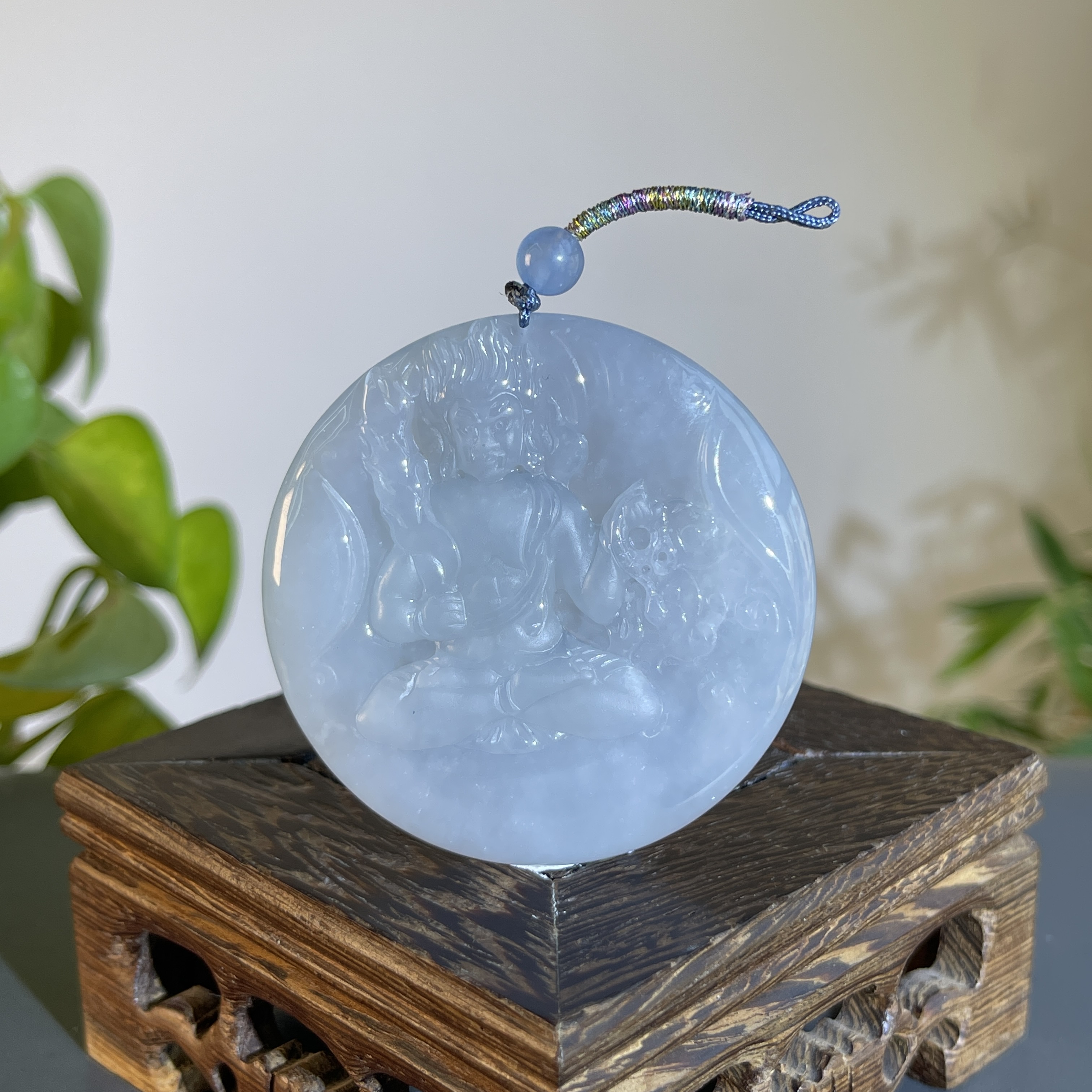 JXA15-95 天然缅甸A货翡翠 不动明王