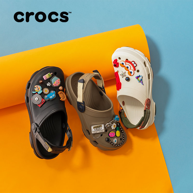 CROCS/卡骆驰【DIY-2自选鞋花套组】经典特林洞洞鞋沙滩鞋|206340
