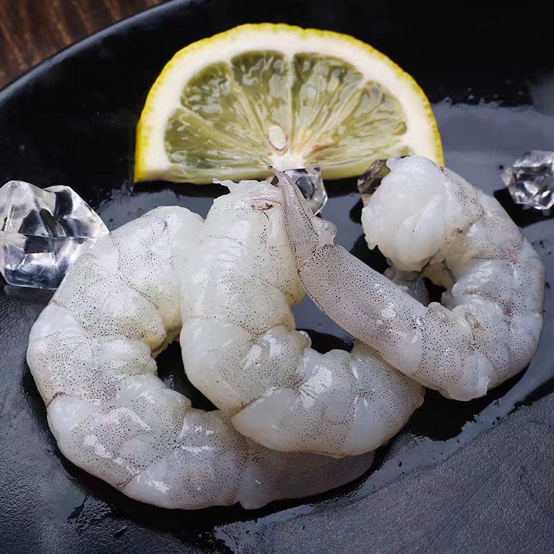 白对虾虾仁去虾线无冰衣新鲜个大 无需清理200克一包到手5包送1包
