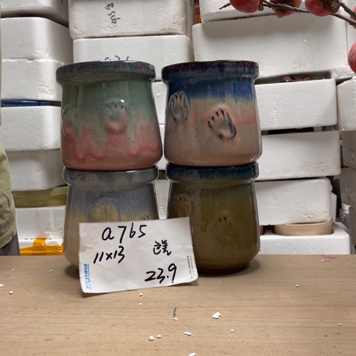 粗陶多肉花盆微瑕765